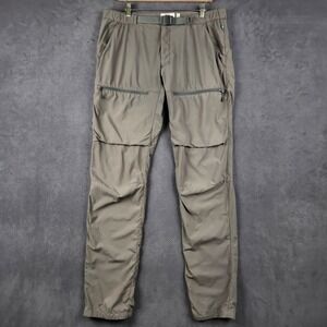 Fjallraven High Coast Hike Trousers Mens 33-34 Long Grey Brown Pants 81523